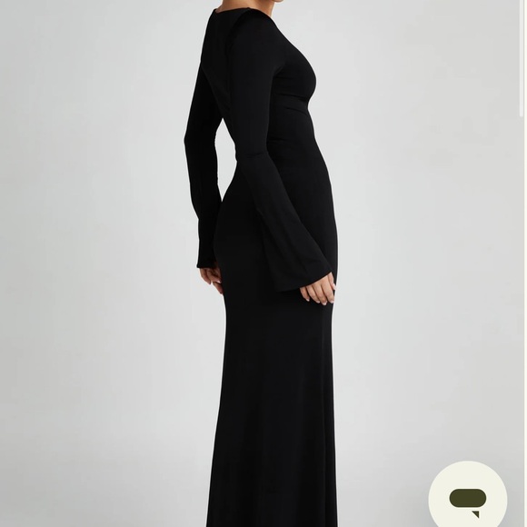 Meshki Tarna Sleek Black Maxi Dress - Picture 2 of 4